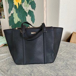 Kate Spade Large Structured Tote in Black